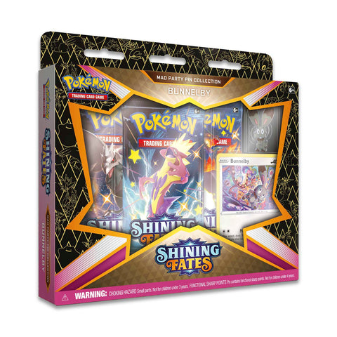Pokemon Shining Fates Mad Party Pin Collection (Bunnelby)